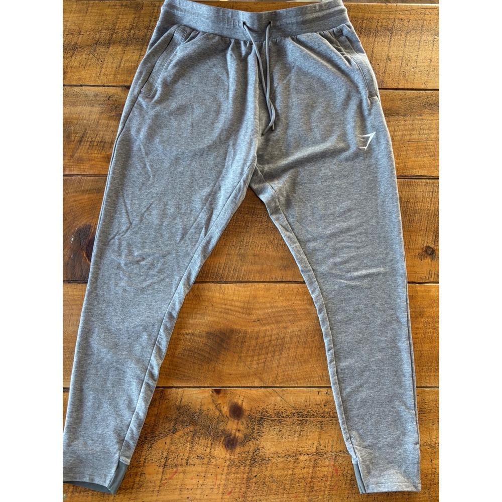 Gymshark Mens Gray Sweatpant Joggers Athleisure‎ Stretch Pockets Size Medium